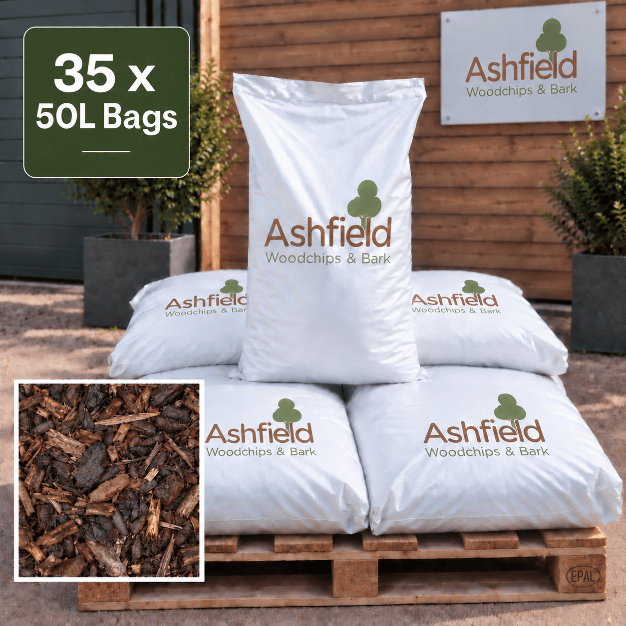 Landscape Bark – 35 x 50 Litre Bags